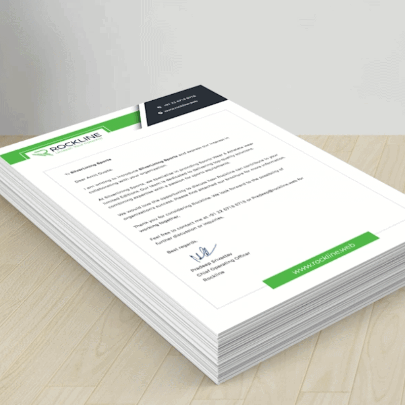 Custom printed Letterheads