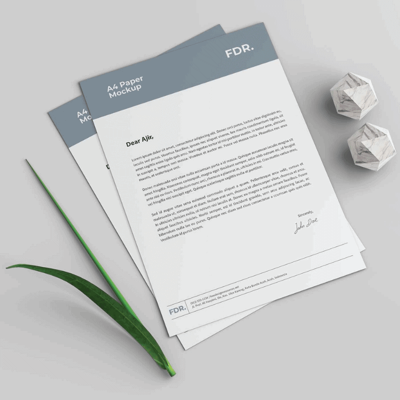 Letterhead printing