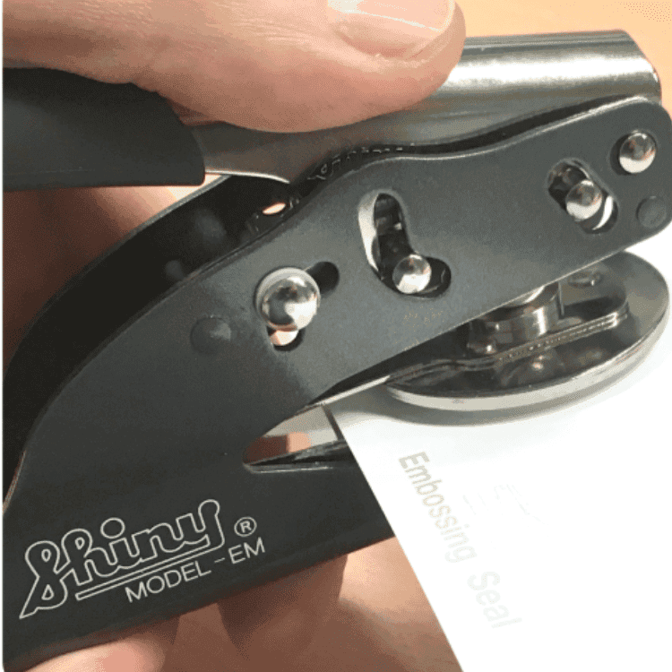 shiny book embossers