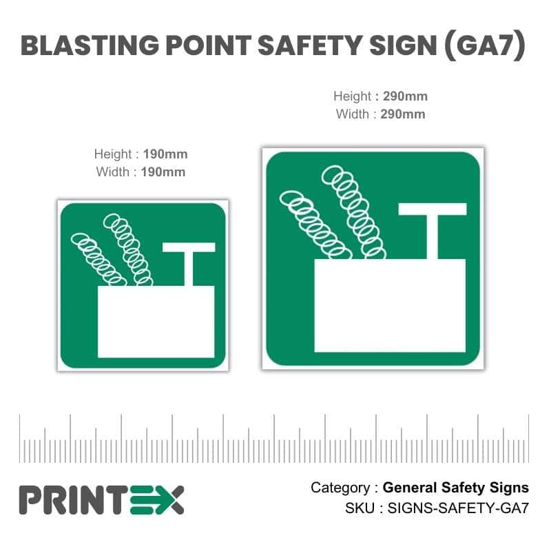 Blasting Point Safety Sign (GA7)