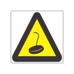 Beware Of Magnet Crane SABS safety sign (WW30)