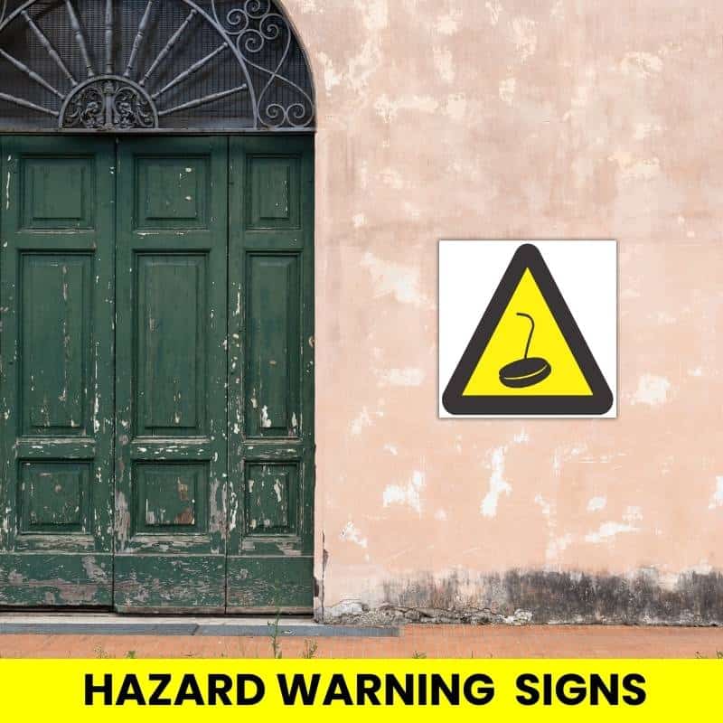 Beware Of Magnet Crane SABS safety sign WW30