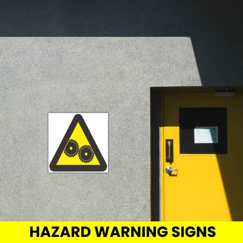 Beware Of Moving Machinery SABS safety sign (WW17)