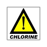 Chlorine safety sign (HW24)
