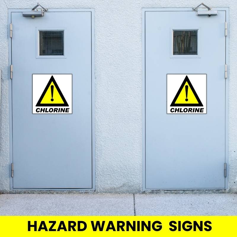 Chlorine safety sign (HW24)