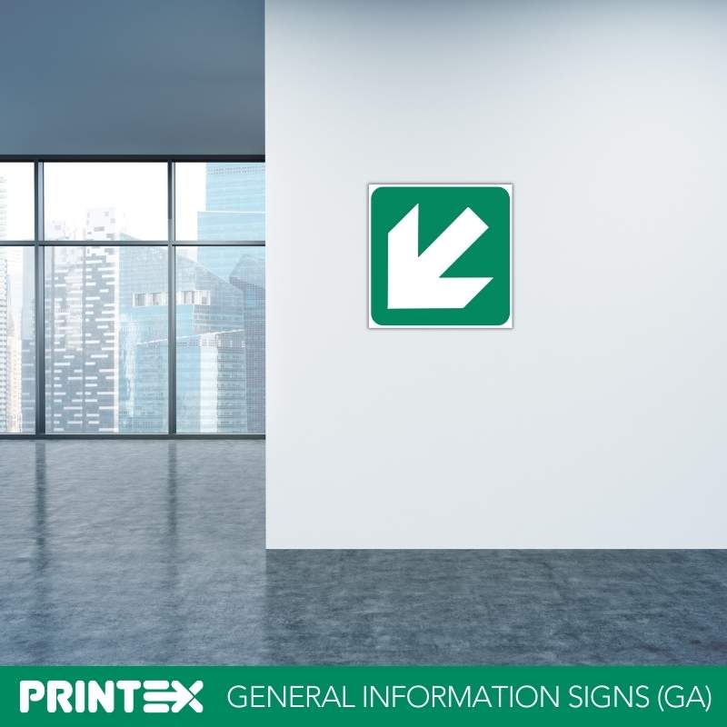 GREEN ARROW SABS SAFETY SIGN (GA2)