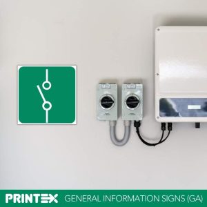 Electric Isolator Switch Safety Sign (GA16)