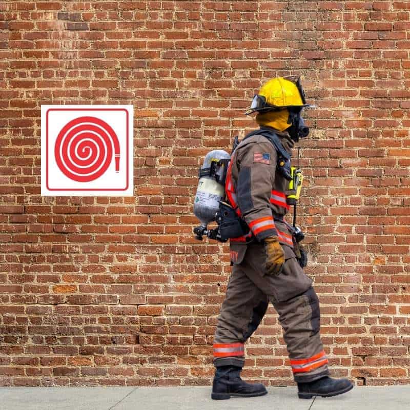 FIRE HOSE REEL SAFETY SIGN (FB3)