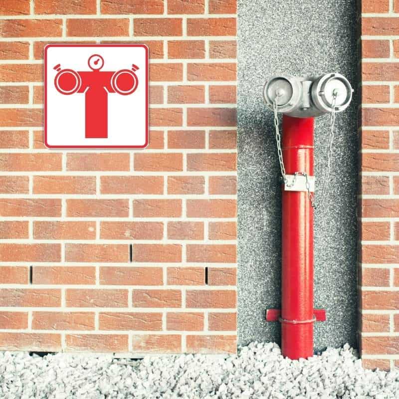 FIRE PUMP CONNECTION SAFETY SIGN (FB8)
