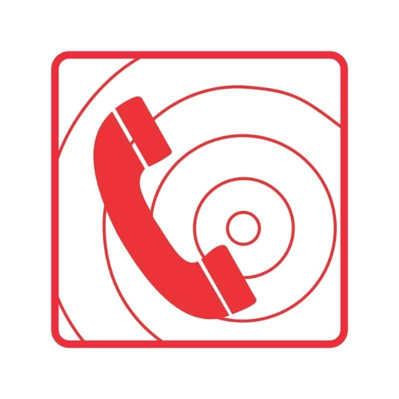 FIRE TELEPHONE SAFETY SIGN (FB7)