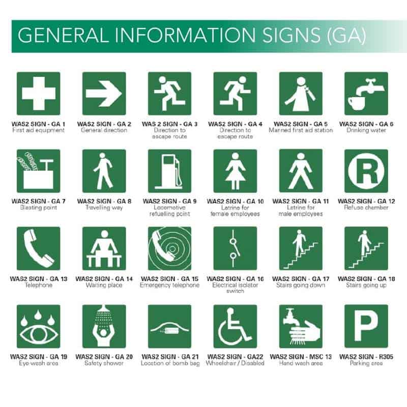 GENERAL INFORMATION SIGNS (GA)