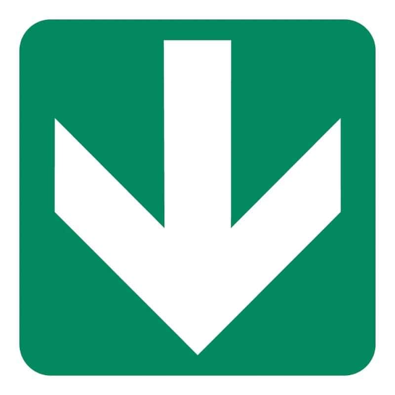 Directional Green Arrow Safety Sign (GA2)