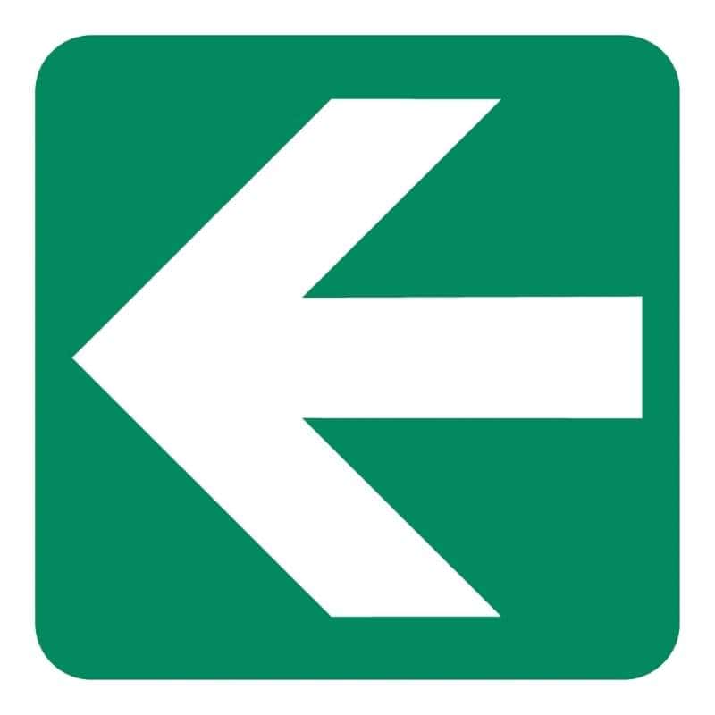 Directional Green Arrow Safety Sign (GA2)