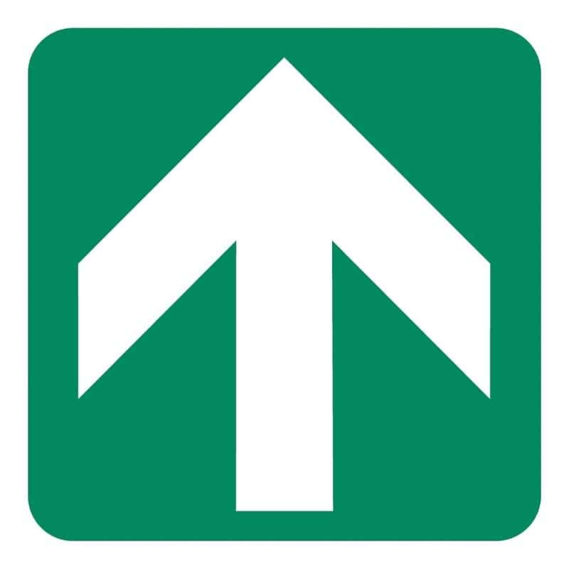 Directional Green Arrow Safety Sign (GA2)
