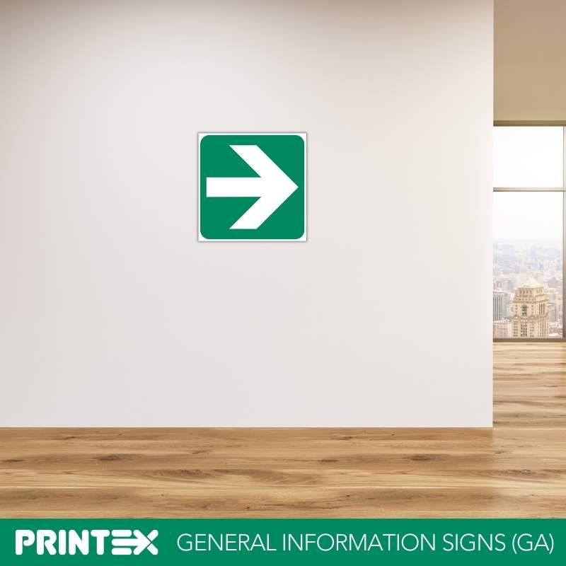 Directional Green Arrow Safety Sign (GA2)