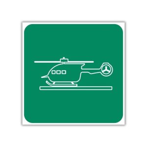 Helicopter Pad Safety Sign (GA28)