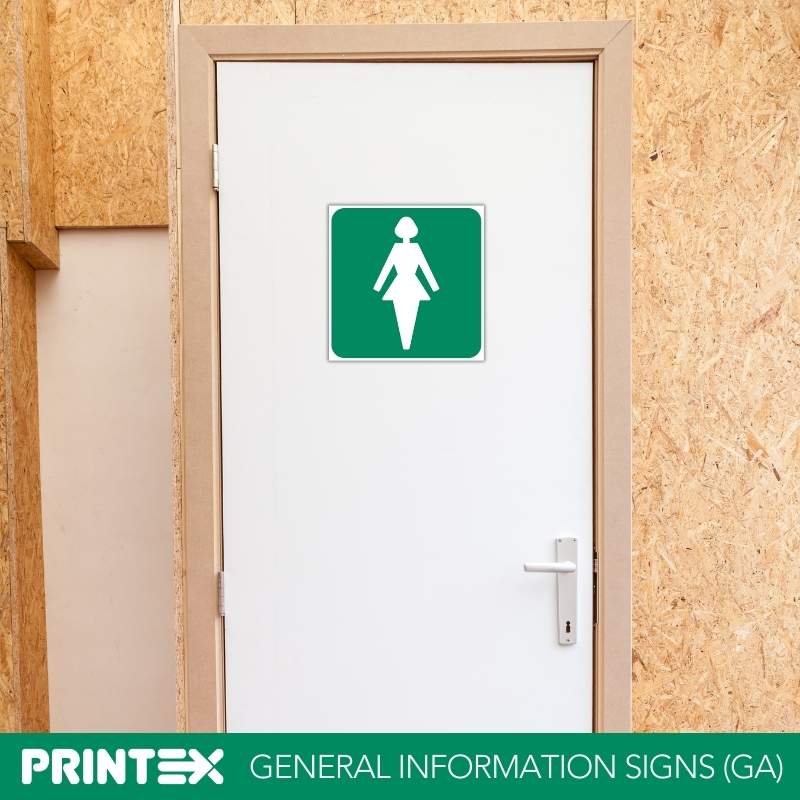 Ladies Toilet Safety Sign (GA10)