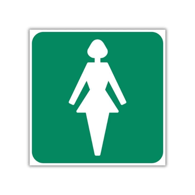 Ladies Toilet Safety Sign (GA10)