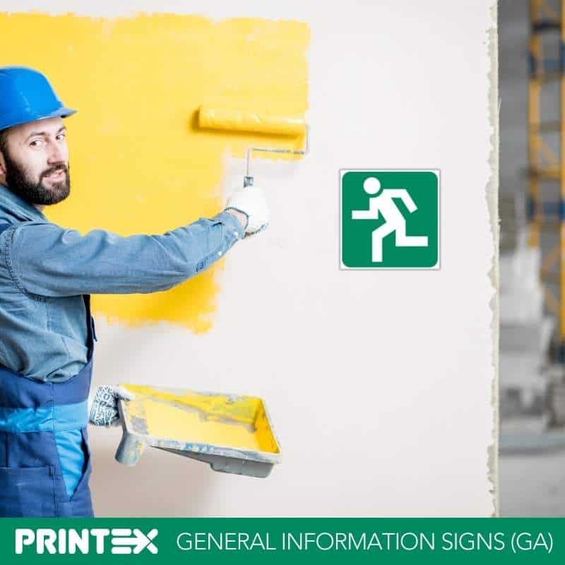 Running Man (Left) Safety Sign (GA3)