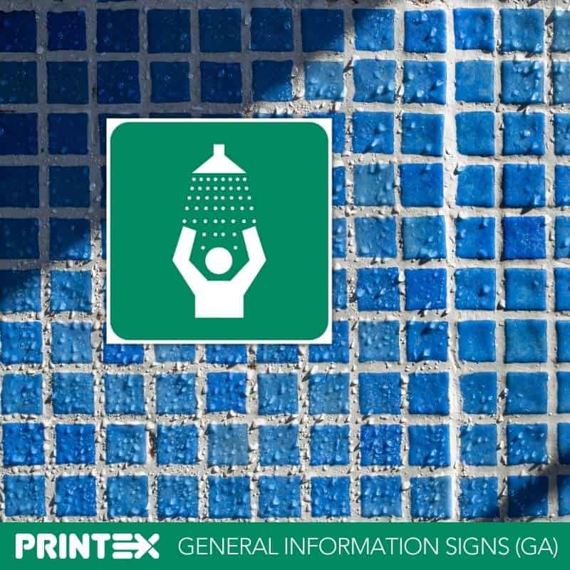Safety Shower Safety Sign (GA20)