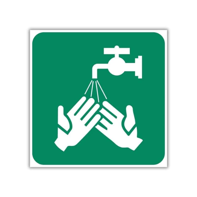 Tap For Washing Hands Safety Sign