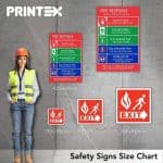 Warning Safety Sign Sizing