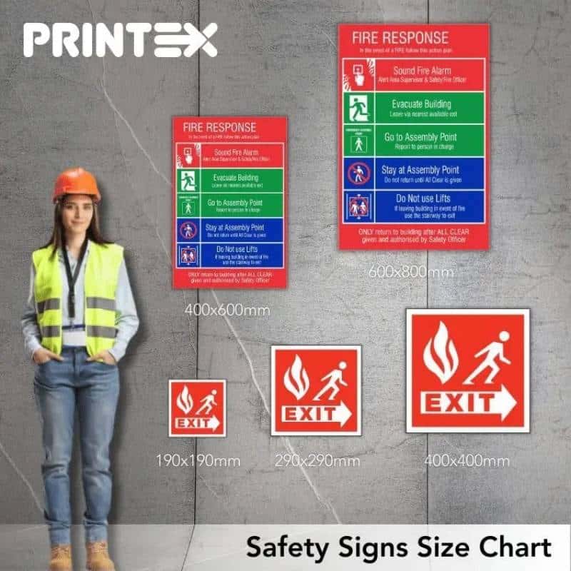 Warning Safety Sign Sizing