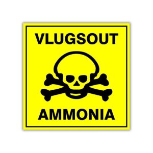 Warning : Ammonia Safety Sign (HW22)