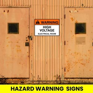 Warning High Voltage Electrical Room Safety Sign (WARN5)