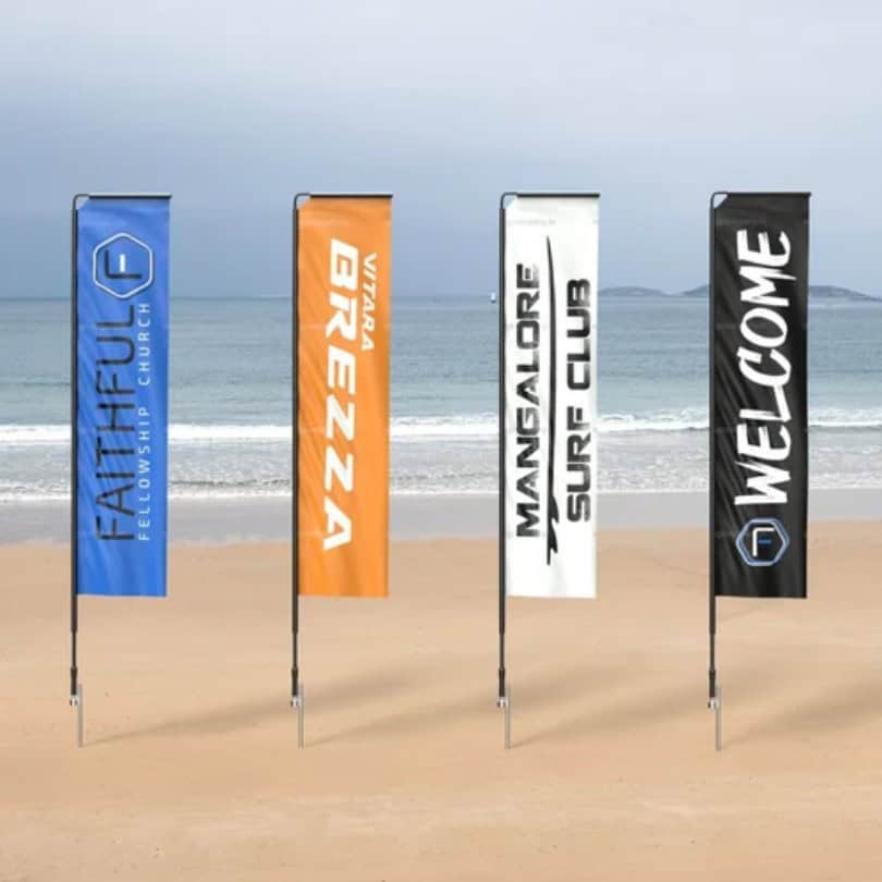 Telescopic Flying Flag Banners