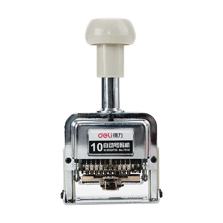 Deli Automatic Numbering Stamp - 10 Digit
