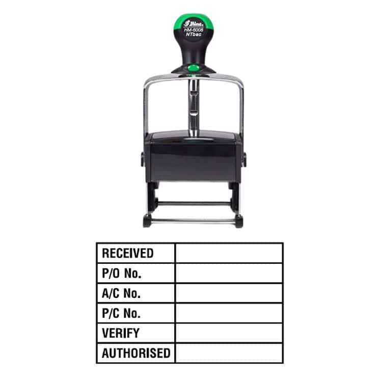 Shiny HM6008 Ready Made Stamp Received Table