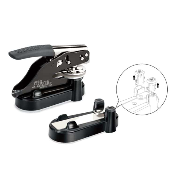 Shiny Pocket Embosser Seal Smart Base Diagram