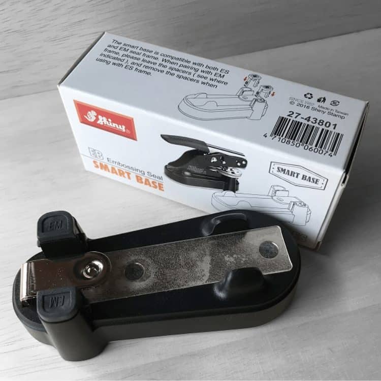 Shiny Pocket Embosser Seal Smart Base Sample
