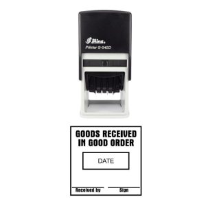 Shiny S-542D Ready Made Dater Stamp Goods Received