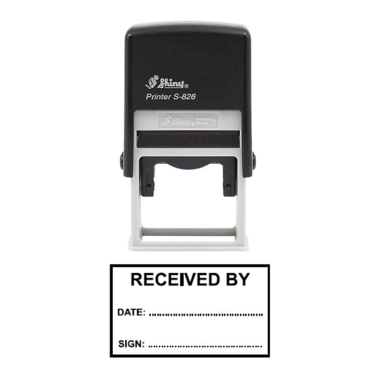 Shiny S-826 Ready Made Stamp Received by