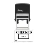 Shiny S-826D Ready Made Dater Stamp Checked