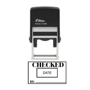 Shiny S-826D Ready Made Dater Stamp Checked