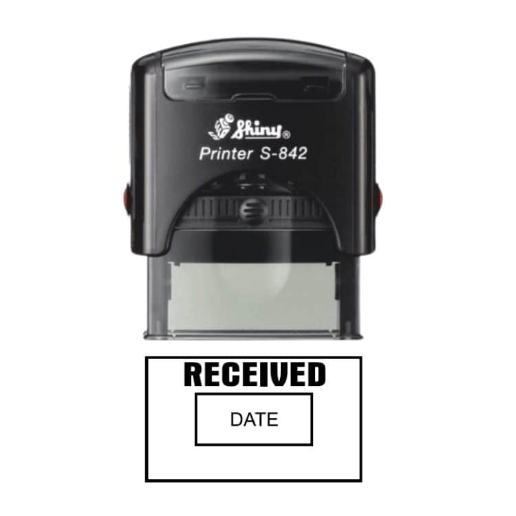 Shiny S-826D Ready Made Dater Stamp Received