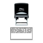 Shiny S-827 Ready Made Stamp I Certify Block