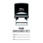 Shiny S-827 Ready Made Stamp PAID Options