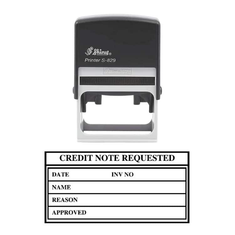 Shiny S-829 Ready Made Stamp Credit Note Requested