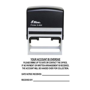 Shiny S-830 Ready Made Stamp Account Overdue