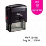 Shiny S-841 Custom Stamp 26x10mm