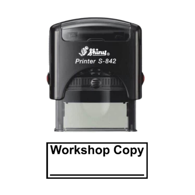 Shiny S-842 Ready Made Dater Stamp Workshop Copy