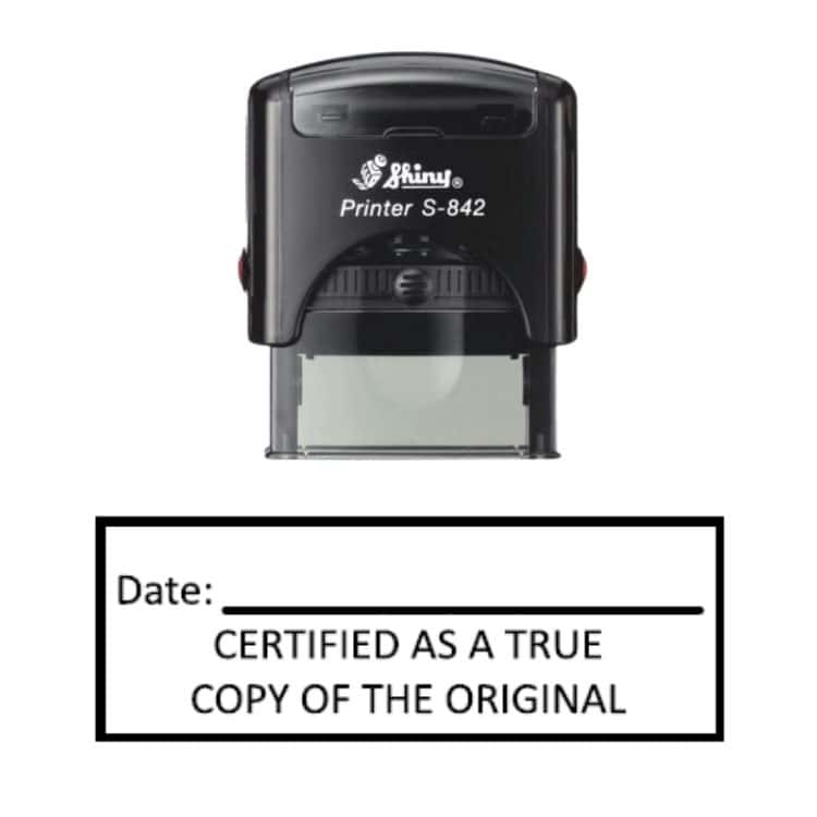 Shiny S-842 Ready Made Stamp Certified Original