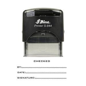 Shiny S-844 Ready Made Stamp Checked