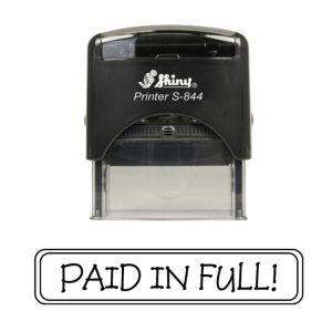 Shiny S-844 Ready Made Stamp Paid In Full