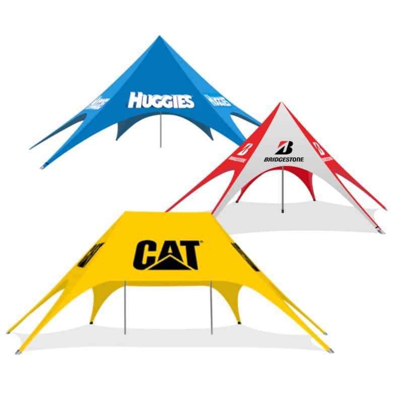 Custom Branded Star Shade Tents