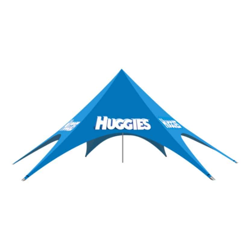 Custom Printed 14m Star Shade Tent